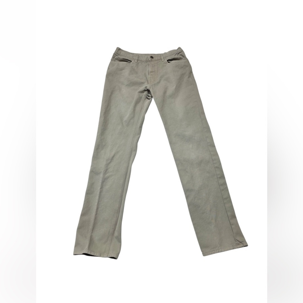 Loro Piana Cotton Twill Trousers Jeans Beige Men's Size 34 Italy